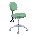 Dental Chair Doctor's Chair Height Adjustable with 360° Backrest Seat Swivel Seat Pad for Home Pedicure Pedicure Workplace, A, 49 to 66 cm