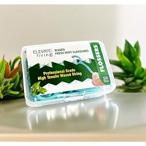 dental floss picks with waxed and mint flavoured string professional grade toothpicks for teeth cleaning elevateliving teeth flossers