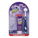 Dental Fresh Enzymatic Gel Dog Tooth Brushing Kit, Includes Triflex Toothbrush and Toothpaste for Teeth Cleaning