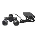 Dental Loupes Dental Binocular Loupes 2.5X/3.5X 420mm Optical Glass Loupe Clip on Binocular Magnifier LED Head Light Lamp
