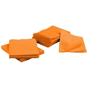 dental patient bibs  pack of 125 green  3-ply disposable bibs  waterproof amp absorbent  hygienic barrier for dental clinics salons amp tattoo studios