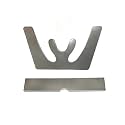 Dental Stainless Steel Fox Plane Plate Autoclavable Occlusal Maxillary Casting Jaw Plate for Fabricating Dentures