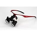 Dental Surgical Loupe Loupes 2.5X Magnification Working Distance 420mm Burgundy Safety Goggle