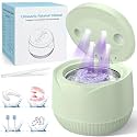 Dental Ultrasonic Retainer Cleaner Machine: 45kHz Dental Cleaning Pod with Digital Timer &amp; 200ML, Cleaning for Dentures, Mouth Guards, Aligners, Night Guards, Braces, Toothbrush Heads &amp; Jewelry, Green