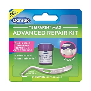 dentek temparin max lost filling loose cap repair 22 gm by dentek