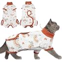 DENTRUN Cat Surgery Recovery Suit Female Male, Soft Cone Alternative Onesie