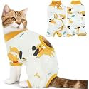 DENTRUN Cat Surgery Recovery Suit Female Male, Soft Cone Alternative Onesie