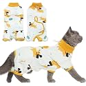 DENTRUN Cat Surgery Recovery Suit Female Male, Soft Cone Alternative Onesie