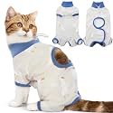 DENTRUN Cat Surgery Recovery Suit Female Male, Soft Cone Alternative Onesie
