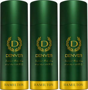 denver hamilton body spray - for men 540 ml pack of 3