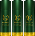 DENVER HAMILTON Body Spray - For Men (540 ml, Pack of 3)
