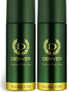 denver hamilton deoorant body spray 165 ml  pack of 2  330ml deodorant spray - for men 330 ml pack of 2