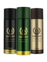 DENVER Hamilton Body Spray - For Men (600 ml, Pack of 3)