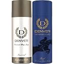 Denver Imperial Deo + Goal Deo (165ML Each) - Combo Pack of 2 | Long Lasting Fragrance Deodorant Body Spray for Men