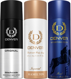 DENVER Imperial Goal and Black Code Deodorant