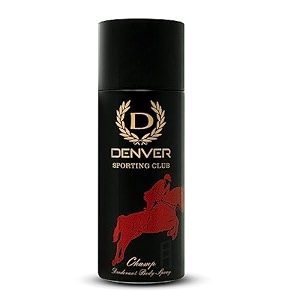 denver sporting club champ deo for men - 165ml  long lasting deodorant body spray for men