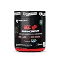 DENZOUR NUTRITION Bee-HP Pre-Workout Powder, Energy, Strength & Muscle Pump, 200mg Caffeine, 750mg Creatine Monohydrate, 2500mg Beta-Alanine, Blueberry Flavour, 300g, 30 Servings
