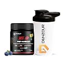 DENZOUR NUTRITION Bee-Hp Pre-Workout, Most Explosive Muscle Pump With Fat Loss Formula, 250mg Caffeine, Beta-Alanine (Pre Workout_BB_100g + Shaker, Blueberry, powder, 2 count, 10 Servings)
