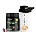 DENZOUR NUTRITION Denz - Intra Workout Powder with Shaker, Most Explosive Muscle Pump, Energy Infusion Formula with 3300mg BCAA, 6600mg EAA for Men and Women - Lychee, 100g (10 Servings)