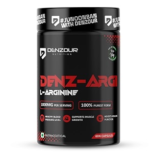 denzour nutrition l-arginine 1000 mg  60 veg capsules  supports muscle growth healthy blood pressure stamina amp recovery  immune booster amp energy for men amp women  heavy training support