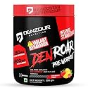 DENZOUR NUTRITION Denz Roar | Pre-Work out with 250mg Caffeine Anhydrous| 750g Creatine Monohydrate, 4500mg Beta-Alanine Explosive Muscle Pump -For Men & Women (Blueberry)