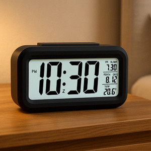 DeoDap Digital Black Clock