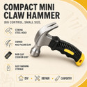 DeoDap Mini Hammer With Claw & Comfort Grip | Light Weight Tool | Home Office & DIY Repairs Straight Claw Hammer