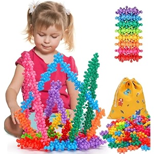 deoxy 100pcs star links building blocks educational toys set for kids 3-8 years old  colorful star building blocks  deal gifts for boys and girls