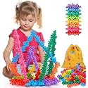 DEOXY 100PCS Star Links Building Blocks Educational Toys Set for Kids 3-8 Years Old | Colorful Star Building Blocks | Deal Gifts for Boys and Girls