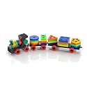 DEOXY Multicolor Train Shape Sorting Educational Toy Set, Age 3+, Manual Play Vehicle with Geometric Blocks for Motor Skills Development