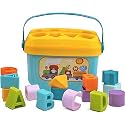 DEOXY Plastic Baby's First Shape Sorting Learning Blocks Toys with Basket with Other Shapes, Educational Activity Toys for 6 Months to 2 Year (Multicolor)