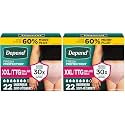 Depend Incontinence Underwear for Women, XXL, 22 Count | Maximum Absorption | Blush | Disposable | Pack of 2