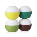 Depoza Travel Size Toiletries, Silicone Cream Jars for Travel Bottles, TSA Approved Jars with Leak-Proof Box, Accessories for Cosmetic, Face, Body, Hand Cream