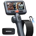 DEPSTECH 10FT Articulating Borescope, Dual Lens Endoscope Camera with Light