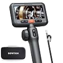 DEPSTECH 4.5" Articulating Borescope, HD Inspection Camera with Light 5FT
