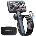 DEPSTECH Dual Lens Articulating Borescope, Endoscope Camera with Light 5FT