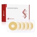 DERAYMI 30 Pack Moldable Ostomy Barrier Rings, 2mm Thickness Barrier Rings for Ostomy Bags, Sting-Free Hydrocolloid Ileostomy Elastic Ostomy Rings Secure Seal for Colostomy Bags