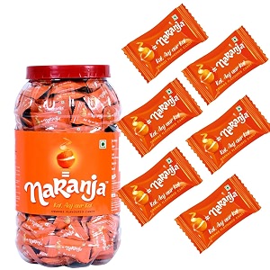 derby_naranja orange flavoured candy  300pcs in a jar  party pack  santra goli kal aaj aur kal 