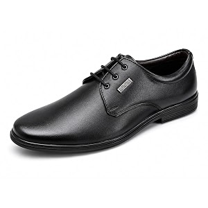 Derby Shoes with Lace-Up Closure Synthetic Upper