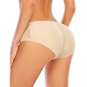 DERCA Butt Lifter Panties Padded Underwear for Women Seamless Booty Pads Hip Enhancer Butt Lifting panty