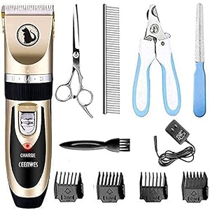 dereliable professional automatic rechargeable hair trimmer for dog and cat battery powered multic
