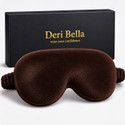 Deri Bella Lifestyle Brown Premium Soft Velvet Sleep Eye Mask | Ultra Soft & Gentle Light Blocking