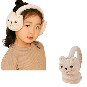 deriko ear muffs for winter  moving rabbit ears cute bunny earmuffs for women  soft warm plush faux fur ear warmers for cold weather ideal for outdoor activity running cycling
