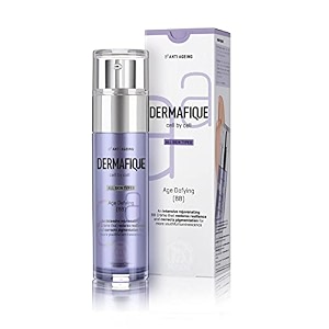 dermafique bb cream with age defying properties - for all skin types - made with rare swiss apple extracts- visible results in just 2 weeks- dermatologist tested