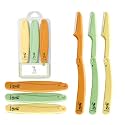 Dermaplane Razor for Women, Face Razor &amp; Eyebrow Trimmer, Facial Hair Remover, Peach Fuzz Remover, Exfoliating Facial Razor with Protective Cover, Safe Precision Blade, Pack of 3
