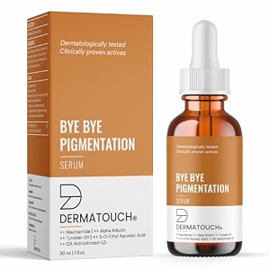 dermatouch bye bye pigmentation serum  for pigmentation dark spots blemishes  for all skin types  for both men amp women  30ml