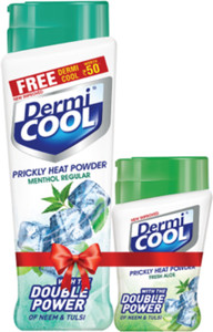 dermi cool prickly heat powder menthol regular 150g
