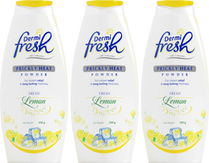 dermifresh soothing lemon powder for summers itch sweat  odor control feel cool fresh