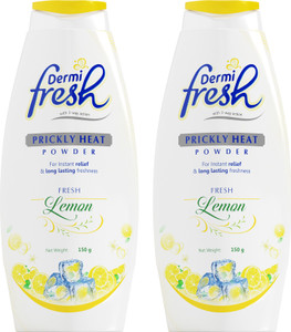 dermifresh soothing lemon powder for summers itch sweat  odor control feel cool fresh