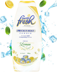 dermifresh soothing lemon powder for summers itch sweat  odor control feel cool fresh